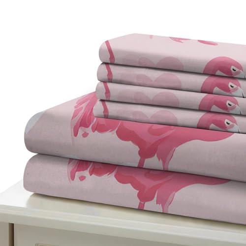 Housse de couette flamant rose 3D idéale pour décorer une chambre d'ado