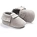 Meckior Infant Baby Girls Boys Premium Soft Sole Tassel Bowknot Moccasins Toddler Prewalker Princess Anti-Slip Crib Baptism Loafers Shoes
