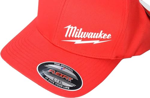 Milwaukee 504R-LXL Large/Extra Large Red Fitted Hat