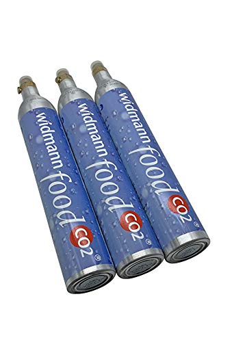CO2 Zylinder im Set 3 Stück pro Packung 430 g Füllung pro Flasche passend für Soda Stream Wassermax