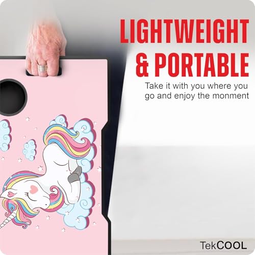 Image of TEKCOOL Smart Multipurpose Foldable Laptop Table with Cup Holder, Study Table, Bed Table, Breakfast Table, Foldable and Portable /Ergonomic & Rounded Edges /Non-Slip Legs (New Unicorn)'