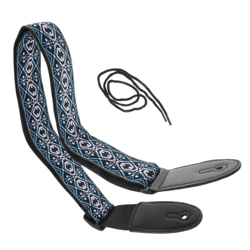 HOUDERCO Ukulele Umhängegurt Verstellbar zum Einhängen für Ukulelen Ethnischer Stilgürtel aus Hochwertigem Material Praktisch und Langlebig für Instrumententransport