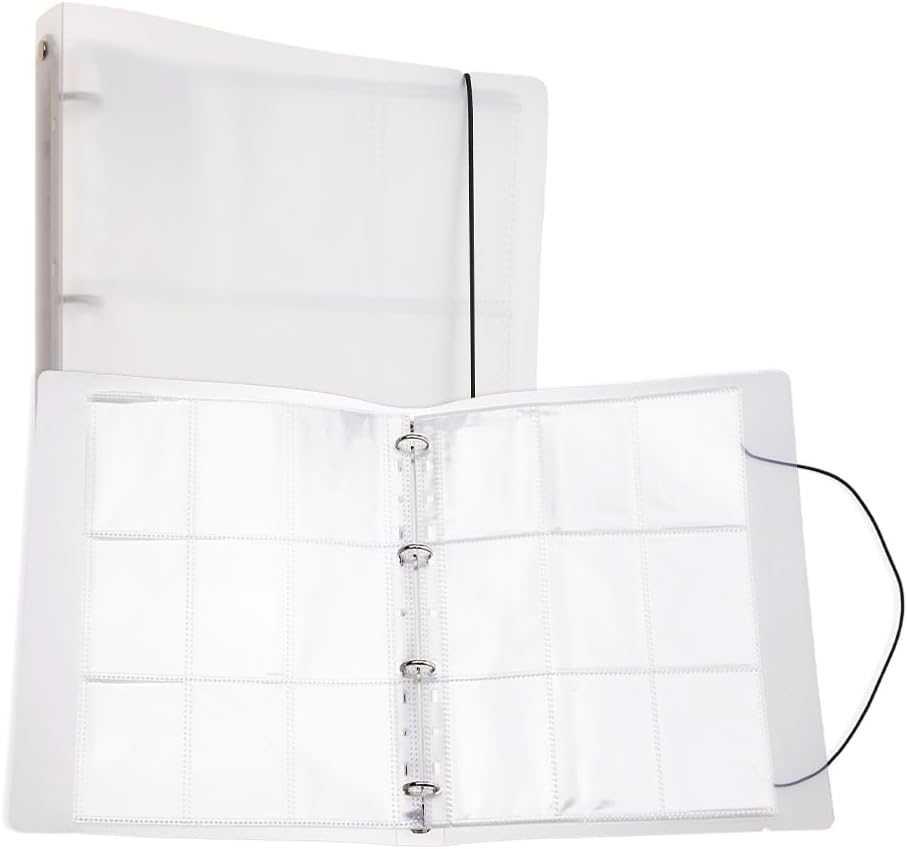 SUPERFINDINGS 40 Sheets A4 Photo Card Binder with 720PCS Pockets Sleeves Photocard Holder Book A4 Photocard Binders with 9-Pocket Inner Pages Clear Photo Album for Small Photos Storage