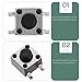 WEKADRIN 100pcs Momentary Tactile Push Button Switches Circuit Replacement Micro Momentary Button for Industrial Electrical Controls and Indicators