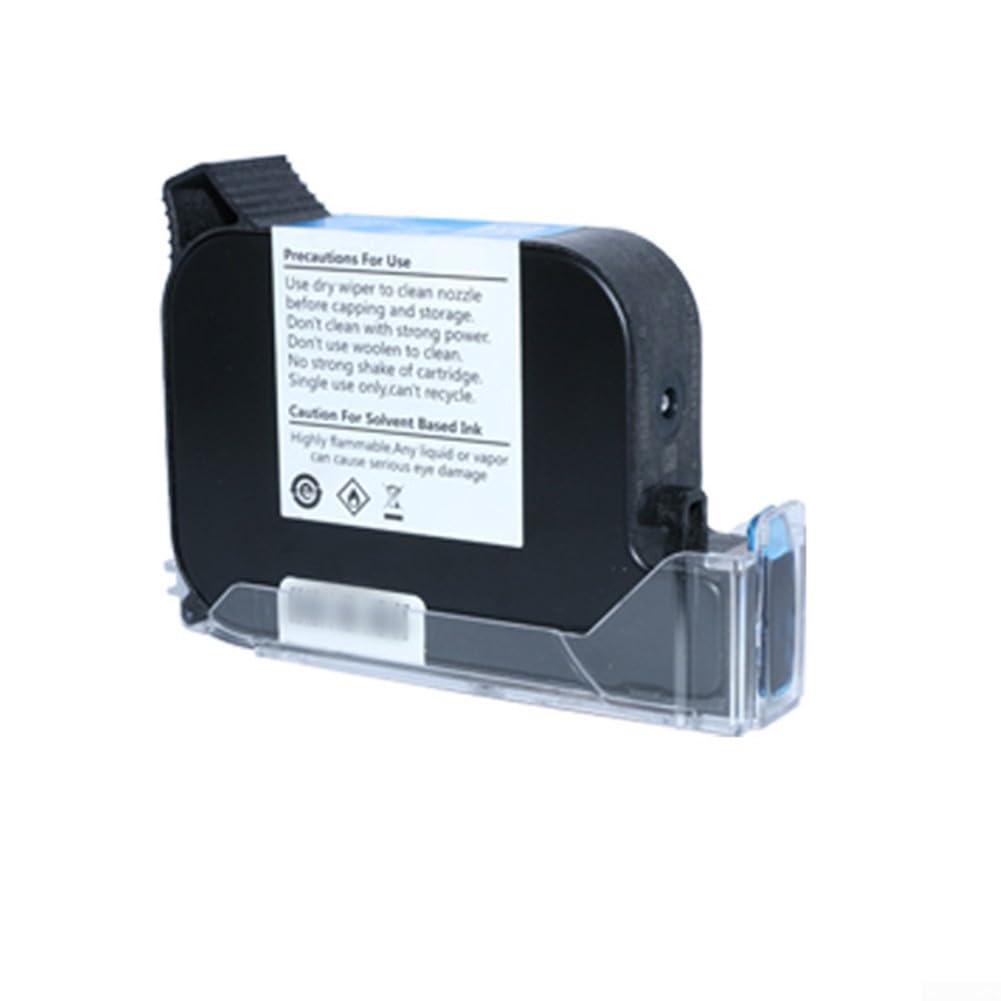 Cartuccia d'inchiostro ad alta capacità da 42 ml per stampante portatile da 12,7 mm, per inchiostro nero ad asciugatura rapida per marcatura industriale e codifica (A)