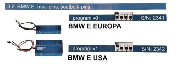TBVPARTS Sitzbelegungssensor Emulator - Für BMW X1 X3 X5 X6 Z4 SRS Fehlerbehebung