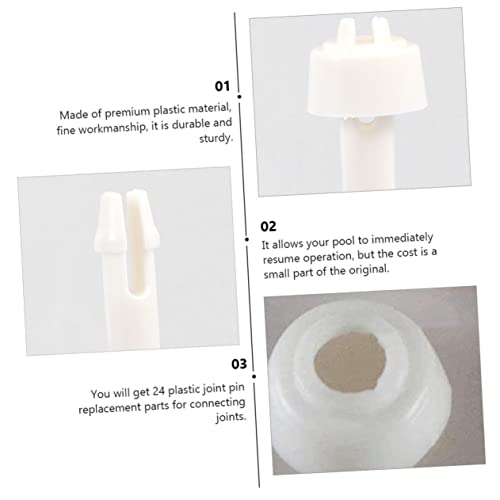 NOLITOY 24 Peças De Plástico Para Juntas De Piscina Peças De Reposição Kit De Reparo De Remendos De
