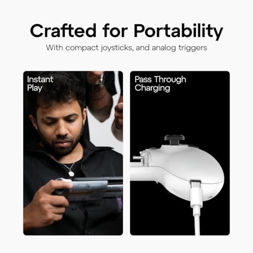 Image of Headshot USB-C Mobile Game Controller for Android & iPhone 15 Series | Hall-Effect Triggers, Drift-Free 3D Joysticks, Zero-Lag Wired Connection, Pass-Through Charging