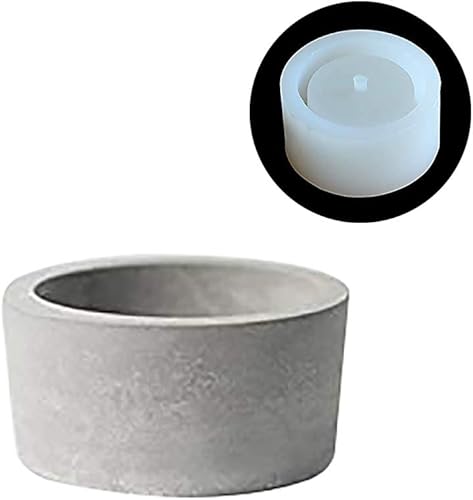 Molde de cemento cilíndrico hecho a mano del molde del plantador concreto del molde del silicón del pote de la flor