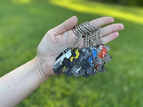 FOUR WHEEL BEAST Jeep Wrangler Keychain - Officially Licensed Jeep Rubicon Accessories JL Key Chain JKU 2024 2023