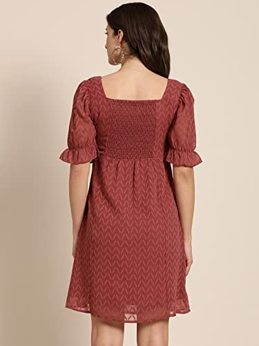 Image of Marie Claire Women's Polyester A-Line Midi Casual Dress
