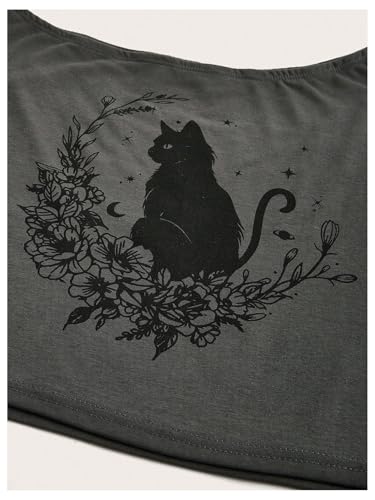 SOLY HUX Women's Plus Size Off The Shoulder Crop Tops Graphic Tees Short Sleeve Loose Fit T Shirts3