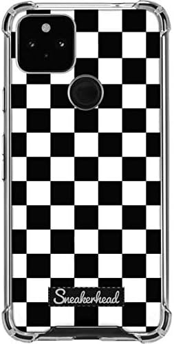 Skinit Clear Phone Case Compatible with Google Pixel 4a 5G - Sneakerhead Checkered Design