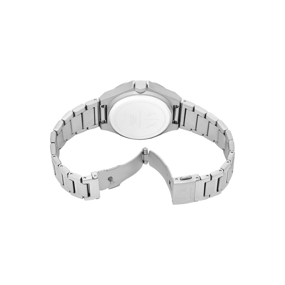 Armani Exchange Orologio da donna, Movimento automatico a tre lancette e cassa da 36 mm con cinturino in acciaio inossidabile