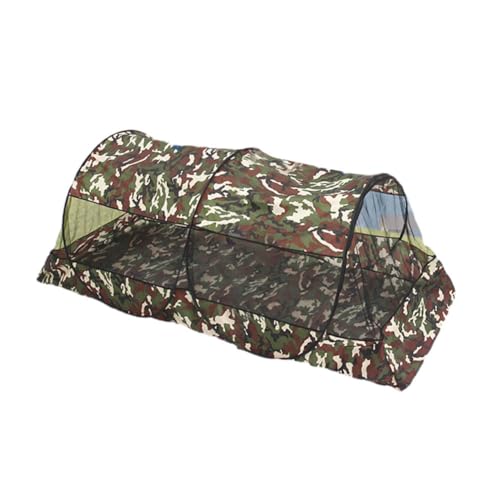 HONSAN ポップアップテント ワンタッチ蚊帳 1人/2人用 蚊の侵入を防ぐ 広いスペース 換気 インナーテント 多機能ネットテント ロングネットテント ジッパー付き 収納袋付き 軽量 ソロキャンプ メッシュテント キャンプ アウトドア 車中泊 蚊帳 (