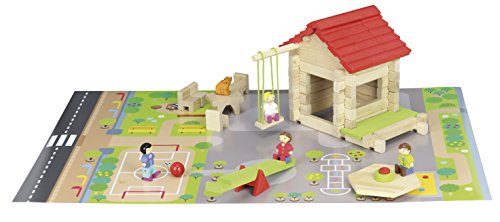 Jeujura - 8233- Jeux de Construction-Ma Petite Ecole - 77 Pieces