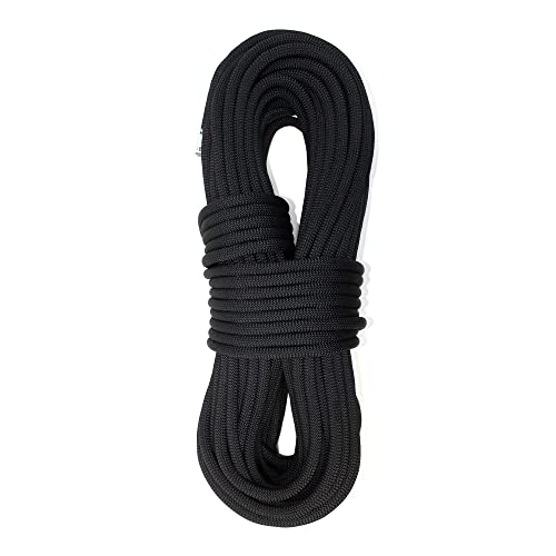 Phrixus Black Rope Static Climbing Rope 10.5Mm - 150Ft Rappelling Kernmantle Rope For Rock Climbing, Mountaineering, Tree Climbing, Ice Climbing, Rescue, Outdoor Activities #TOP9