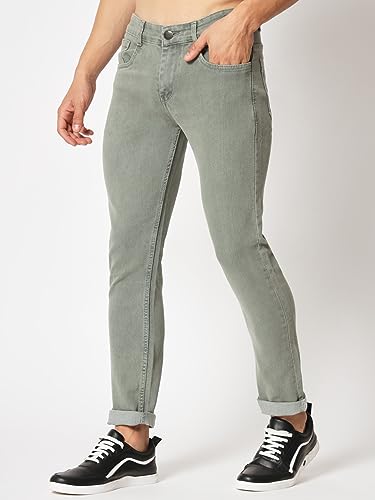 Image of KARGEENS Men Kargeens Men's Jeans Pant Slim Fit Stretchable Casual Wear Low Rise Cotton Blend Denim