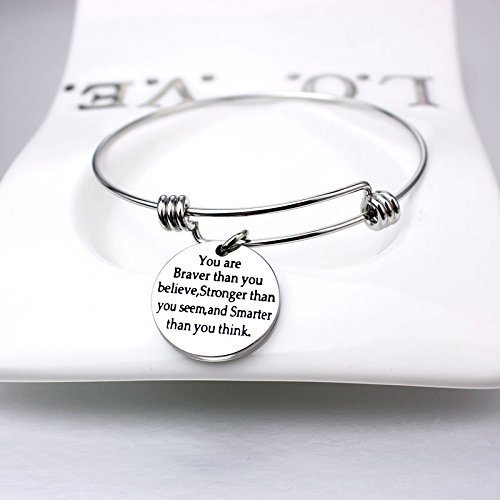 Yellow Chimes Women Bracelets | Fashion Silver Toned Bracelets For Women | Inspirational Message Engraved Bracelet For Woman | Birthday Gift for Girls & Women Anniversary Gift for Wife 3