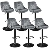 【Assise pivotante】Doté d'une assise pivotante à 360°, le set de tabourets de bar modernes permet une grande liberté de mouvement. Pour parler avec votre voisin de siège, c'est hyper pratique.