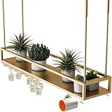 Suixtil Botellero Industrial Techo Ajustable – Metal y Hierro para Colgar Botellas, Ideal para Bar, Cocina Restaurante(80 * 25 * 21cm)