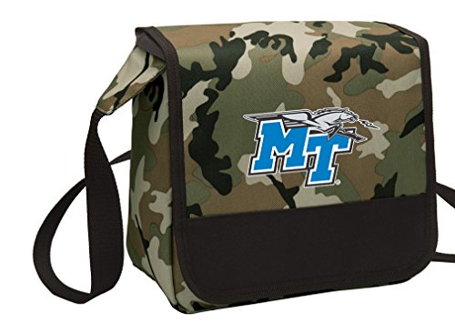 Middle Tennessee Lunch Bag - Camo Design Shoulder MTSU Logo Cooler