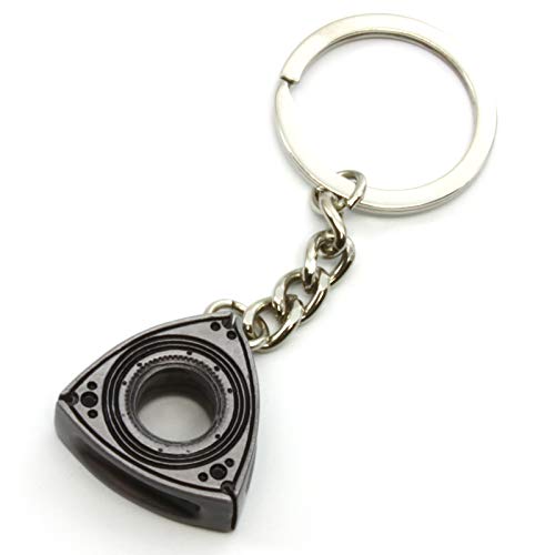 Rotary13B1 Rotor Key Chain - Satin Silver #TOP2