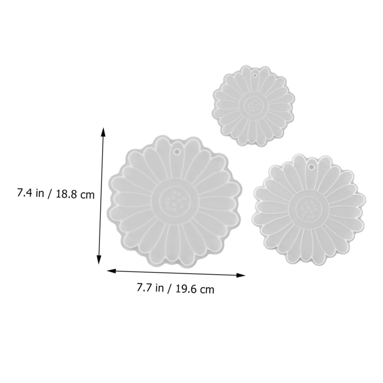 EXCEART 9pezzi Stampo Silicone Per Fai Da Te Molletta Per Resina Epossidica Facile Da Usare e Pulire Creatività Illimitata Per Artigianato e Decorazioni