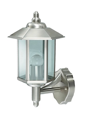 Außenleuchte E27 Edelstahl Lampe Wandleuchte Außenlampe Gartenlampe LED Leuchte (Wandlampe Erde) Cover