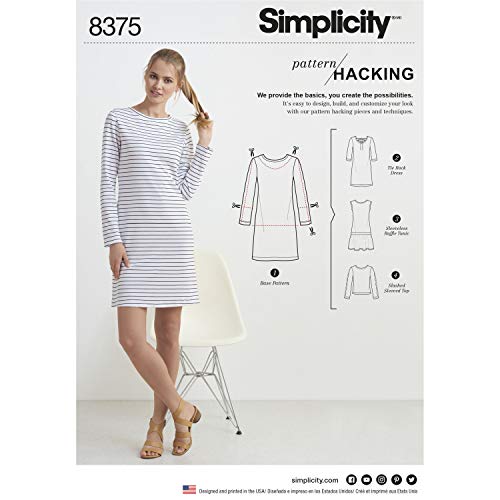 Patron robe tricot design hacking Simplicity pour personnaliser vos coupes