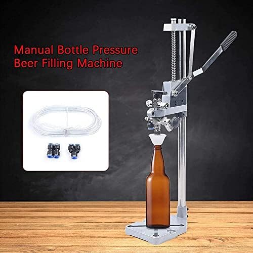 Remplisseur de bouteilles, remplisseur de bouteilles à contre-pression, remplisseur de bouteilles de bière/vin en acier inoxydable, machine de remplissage de liquide manuelle pour bouteilles en verre