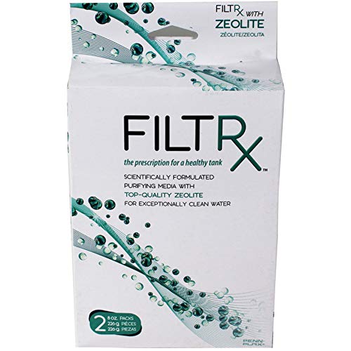 Penn-Plax Filtrx Purifying Media for Canister Filters â€“ Compatible with Cascade, Marlin, and Other Aquarium Filter Systems with Trays â€“Zeolite for Ammonia Removal (CFSCB2)