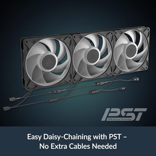 Image of ARCTIC P14 Pro A-RGB - 3 Pack - Powerful Premium Fan, 140 mm PWM Fan with Y-Cable Splitte, 400-2500 RPM, 0 RPM <5% PWM, 5V Digital RGB, Fluid Dynamic Bearing, 4-Pin - Black