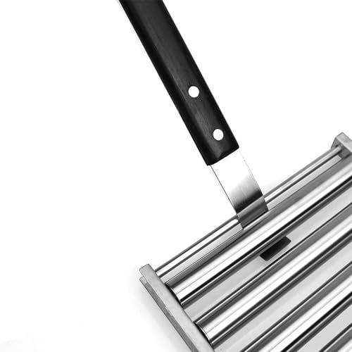 Grillroller de acero inoxidable duradero y mango de madera noble para asados 7