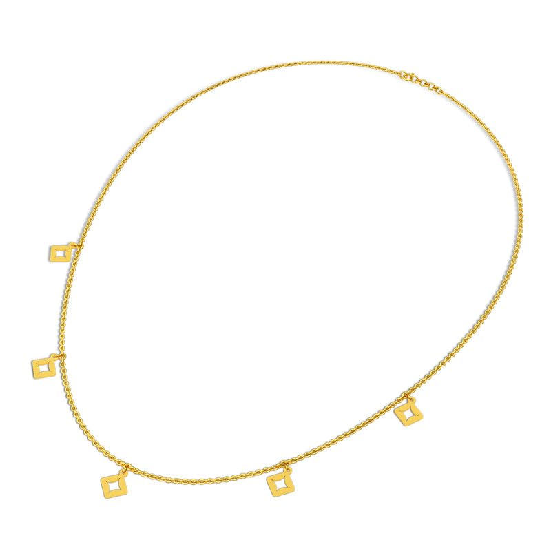 Image of KISNA JEWELS 14KT|18KT BIS Hallmark Pure Gold Necklace for Women