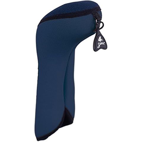 Stealth Club Covers 15060INT Hybrid ID 3-4-X Golf Club Head Cover, Navy Blue Solid/Black Trim Cover