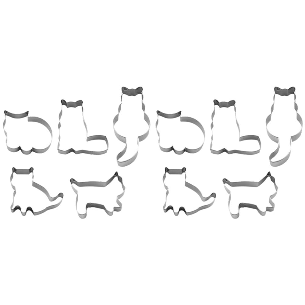 CTRLZS Cat Shaped Aluminium Baking Cake Mould Cookie Cutter Mold Sugarcraft Baking Parts