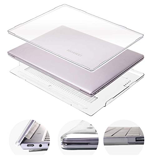 FINDING CASE for HUAWEI Huawei Matebook D14 2020 / Honor MagicBook 14 Laptop,Shockproof Plastic Laptop Case Full Protective Hard Shell (Clear)
