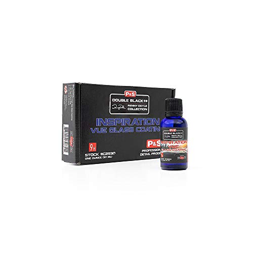 P&S Professional Detail Products - Inspiration Vue Glass Coating - Creates Hydrophobic Layer; Repels Dirt & Water; Resistant to Chemical and UV Damage; 3D Crosslinking Polymer (30 milliliters)