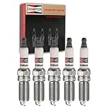 5 pc Champion Iridium Spark Plugs compatible with Chevrolet Colorado 3.5L 3.7L L5 2004-2012