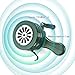 QWORK Hand Crank Siren Horn, Hand Loud Crank, Emergency Safety Manual Siren, Portable Hand Held Siren Horns Alarm, Loud Mechanical Alarm for Factory, School & Outdoor Use