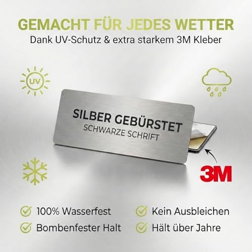 FOTOFOL NAMENSSCHILD BRIEFKASTEN PERSONALISIERT – Namensschilder mit Gravur für Haustür… – Ansicht 4
