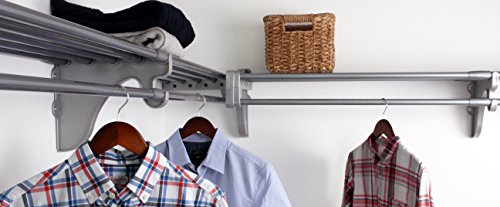 EZ Shelf - DIY Closet Organizer Kit - Expandable to 12.2 ft of