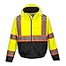 Portwest US367YBRXXL, 300D Hi-Vis 2 in 1 Contrast Tape Bomber Jacket (Pack of 3 pcs)