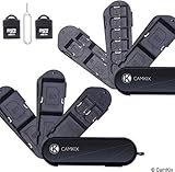 Set of 2 Memory Card Storage Cases - 2X Micro SD Reader (USB) - 1x Eject Pin - Swiss Army Knife Type Design, Each with 3 Storage Blades - 7X SD, 8X Micro SD, 1x Mini SIM, 1x Micro SIM and 1x Nano SIM