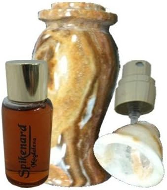 Genuine Alabaster Box 5.5 Tall w/ 20ML Spikenard Magdalena Perfume by Shofars From Afar
