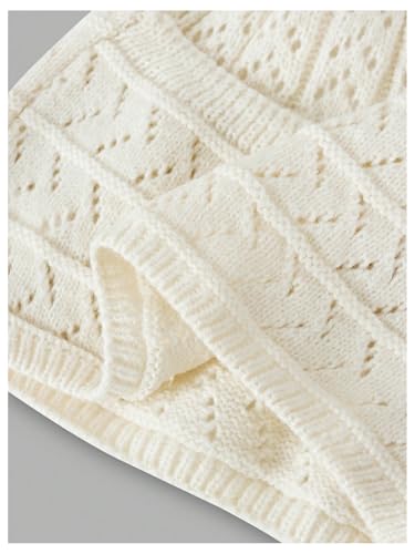 Floerns Girl's Y2k Knit Sweater Vest Sleeveless Halter Neck Cute Pullover Tops3