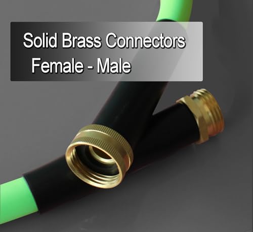 Atlantic Heavy Duty Garden Hose 75 ft x 5/8 Inch Green Color Water Hose (75 Feet) - Image 3