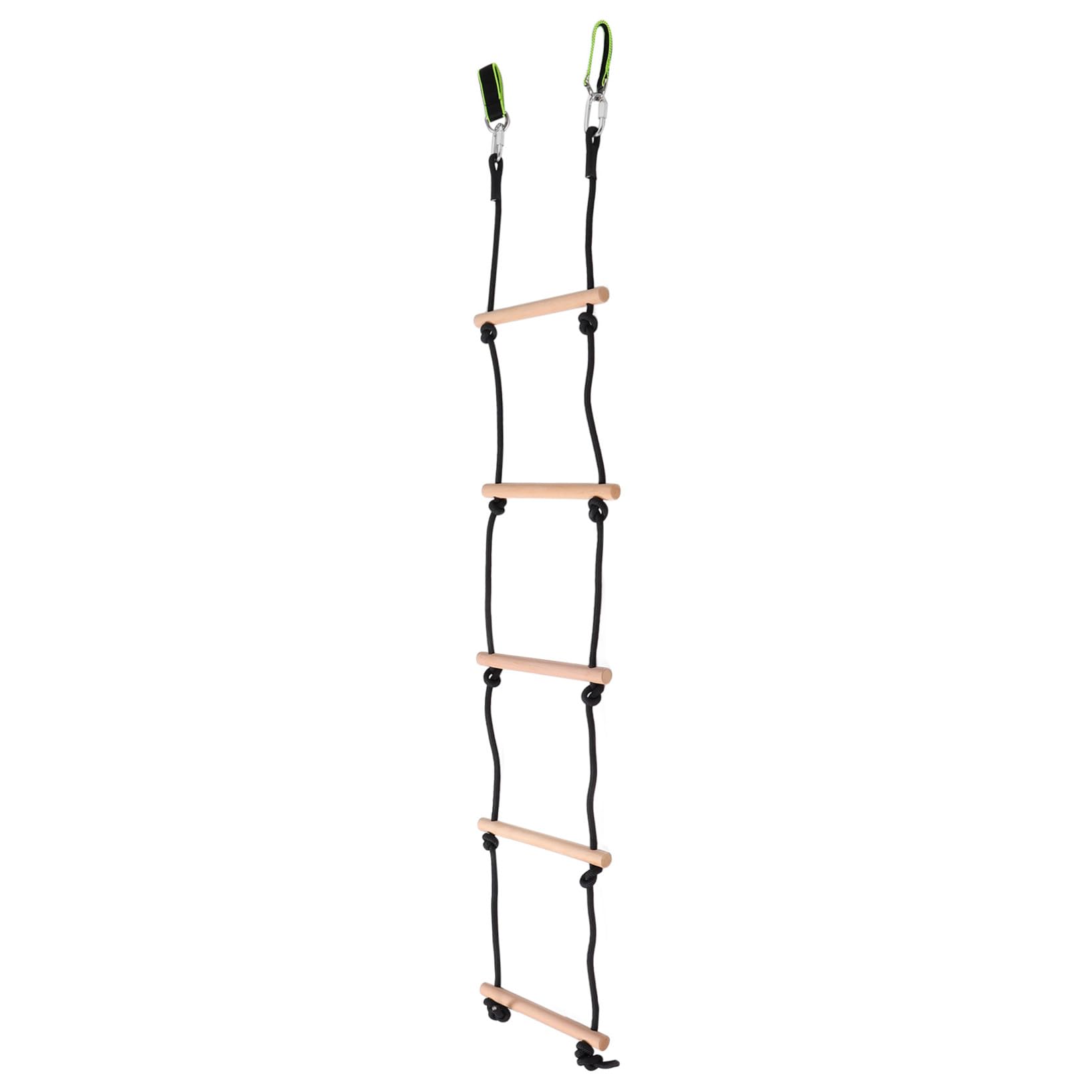 Échelle de corde cabane les arbres balançoire bois structure escalade extérieur - 8