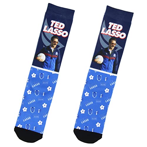 Bioworld Ted Lasso Original Series Team Lasso Believe Sublimated Mid-Calf Crew Socks